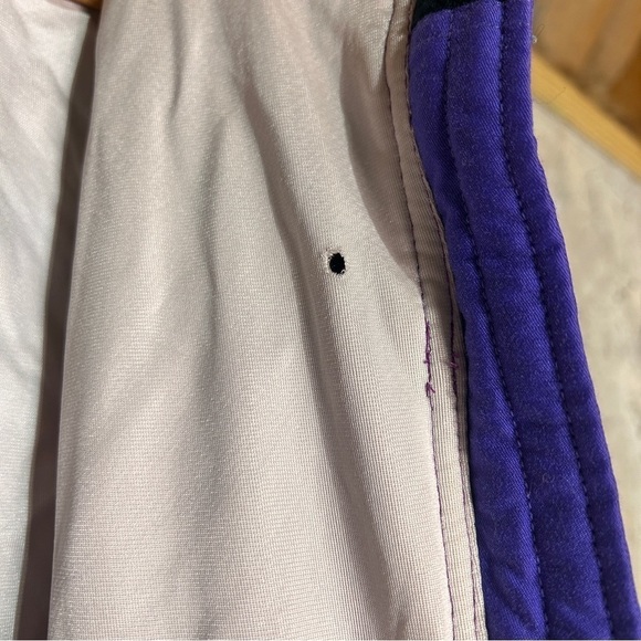 Vintage 90s north face gore Tex purple yellow elastic waist hooded coat large - Picture 10 of 11